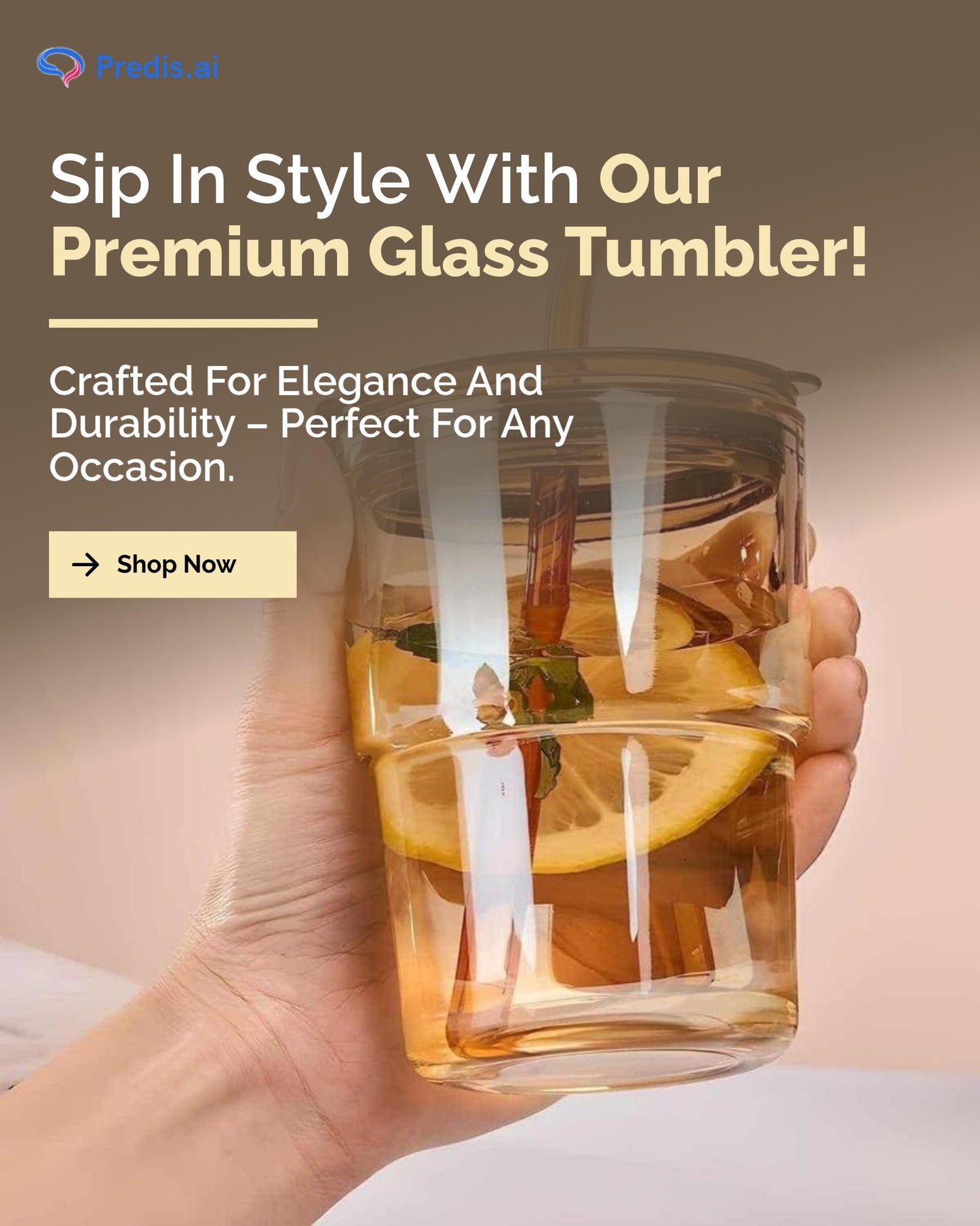 LustraSip™ Glass Tumbler